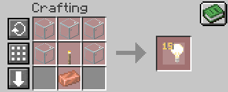 Crafting Table Recipe for Light Block