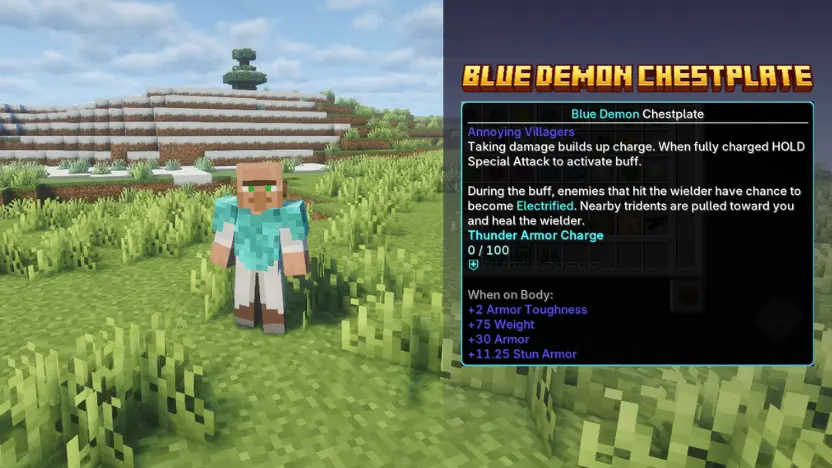 Blue Demon Chestplate