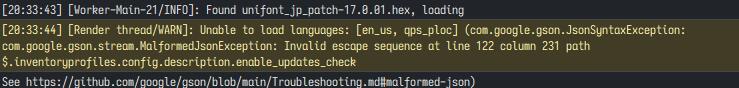 some syntax error concerning last build
