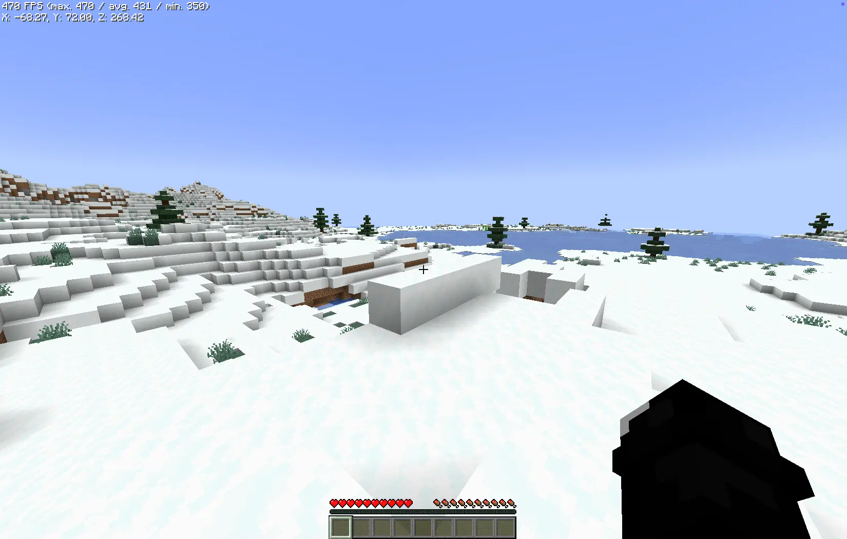 Max FPS: 470 | Average FPS: 431 | Min FPS: 350