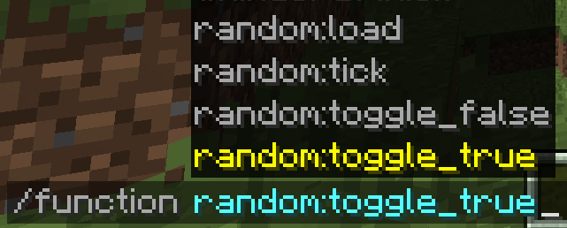 Toggling the datapack via commands