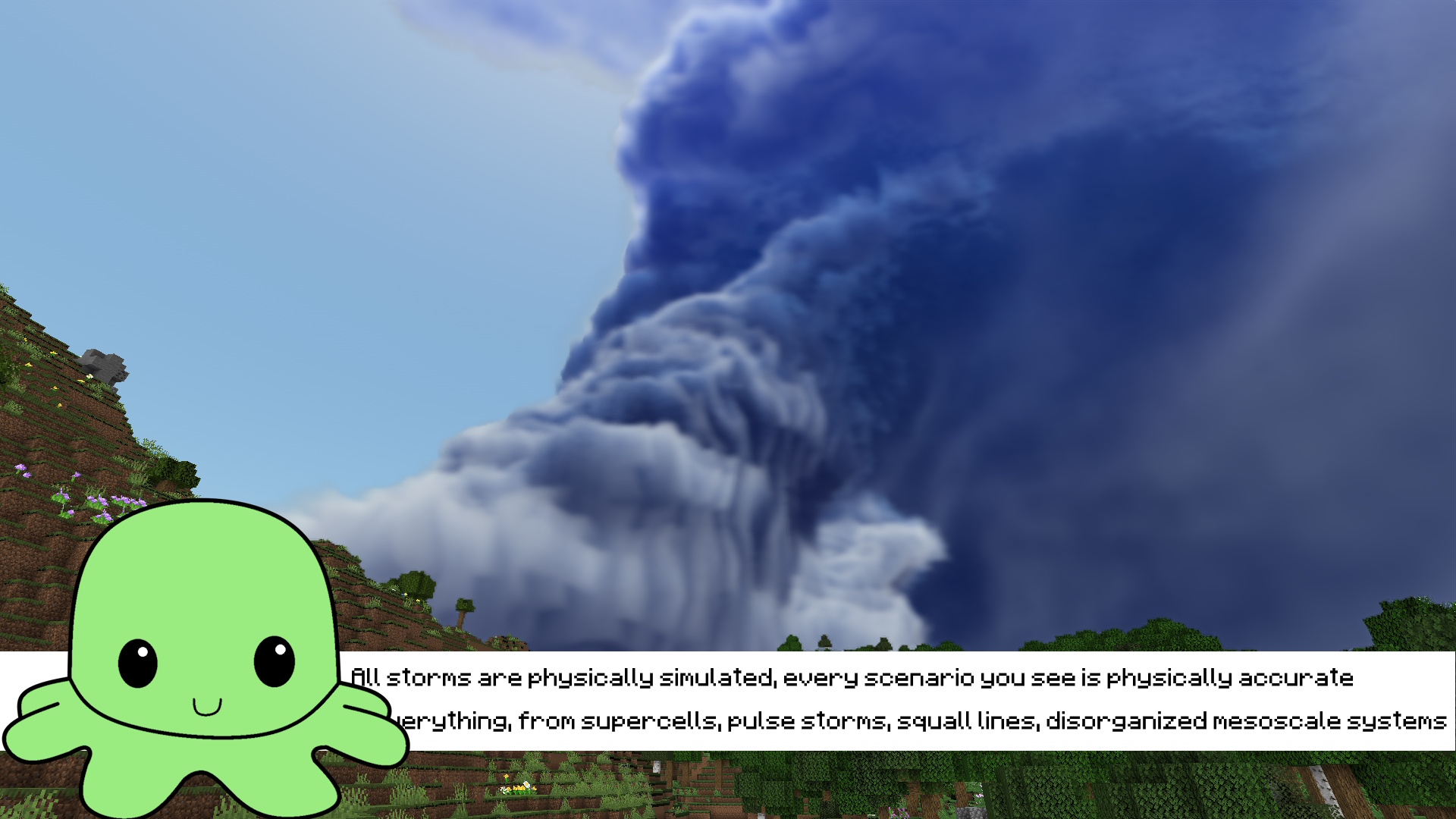 physically accurate storms