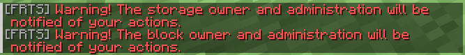 Griefer's view