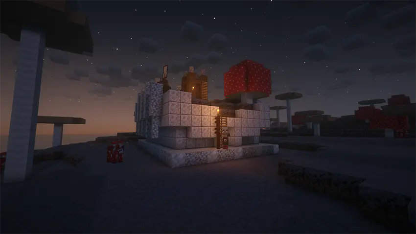 The Pillaged Allay Temple with no Shaders