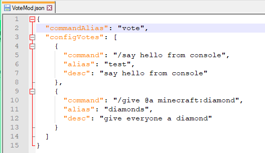 config screenshot