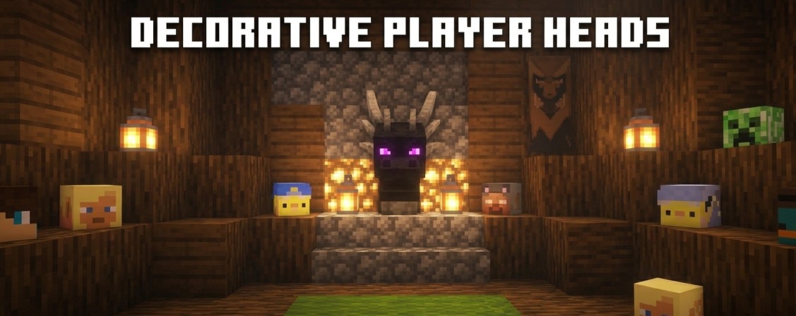 Player Heads Showcase Banner