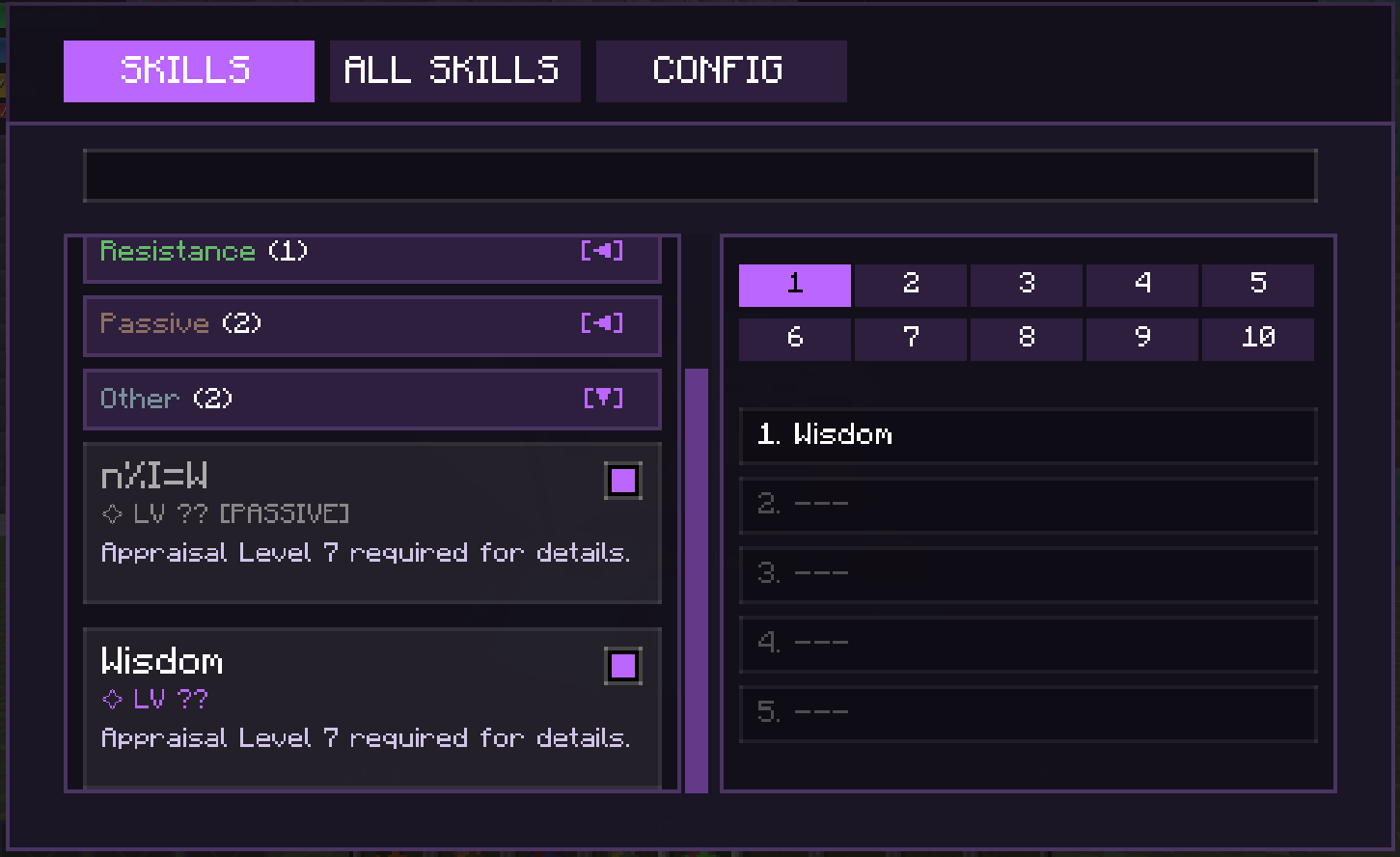 Lore Accurate Skill System