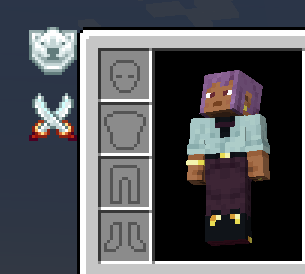 The team UI in the player's inventory. The player is on the White team.