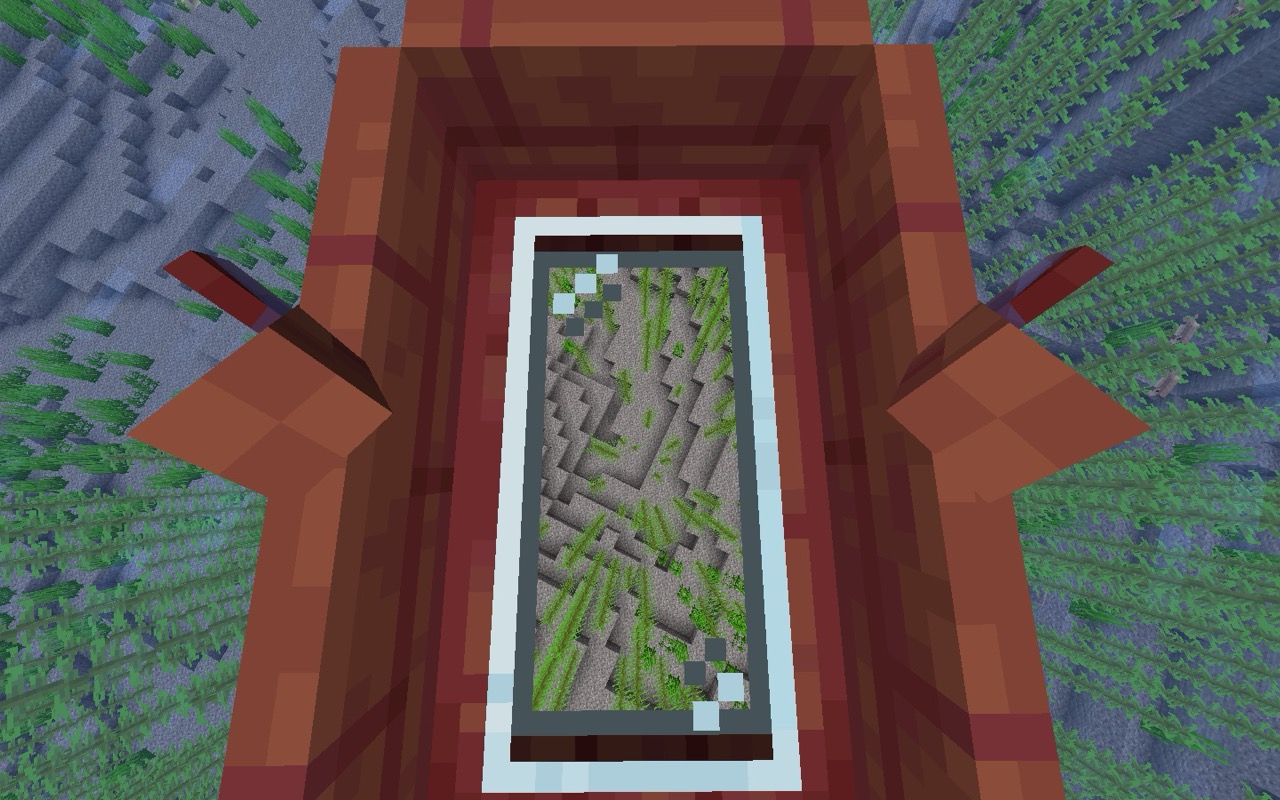 the glass bottom of the boat