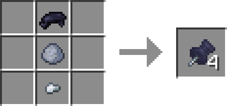Crafting of the Drawing Pin : any dye, one clay ball, and one iron nugget for 4 drawing pin of the same color.