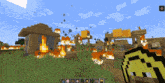 Blaze Gem's ability being used on a village