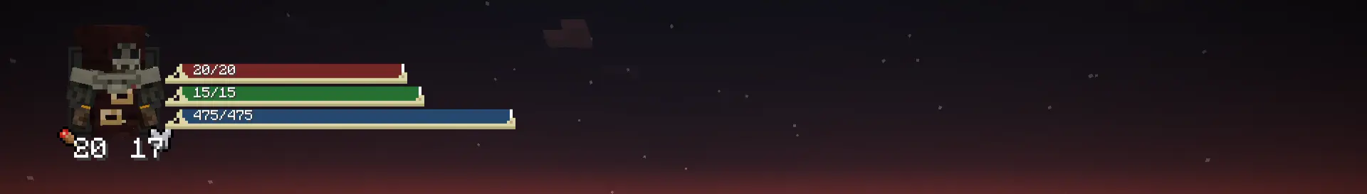 Preview of status gauges with value text enabled