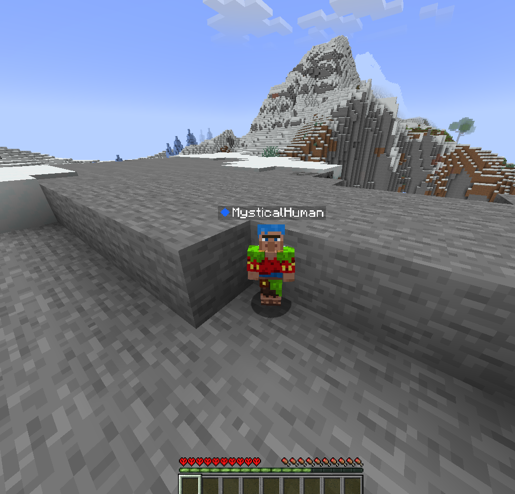 Hide in one block block Gap !