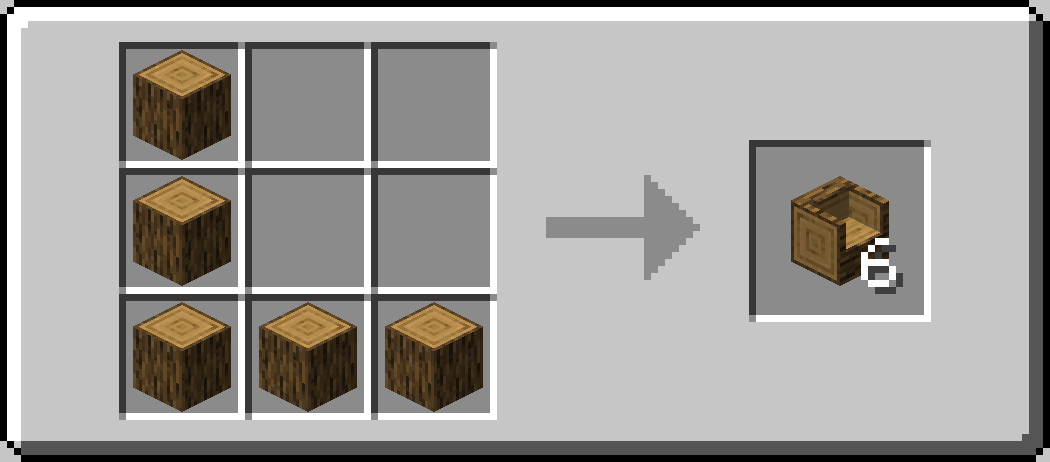 carved log crafting recipe