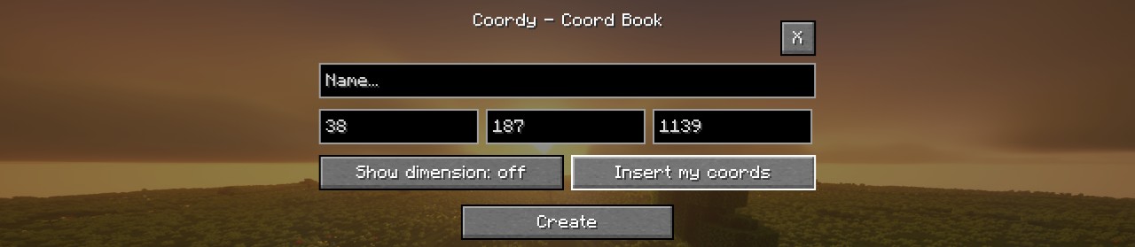 CoordBook - Add Coordinates Demonstration