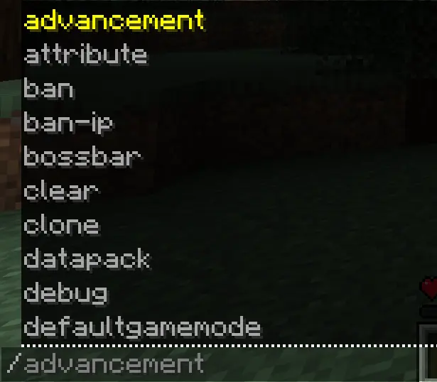 Commands