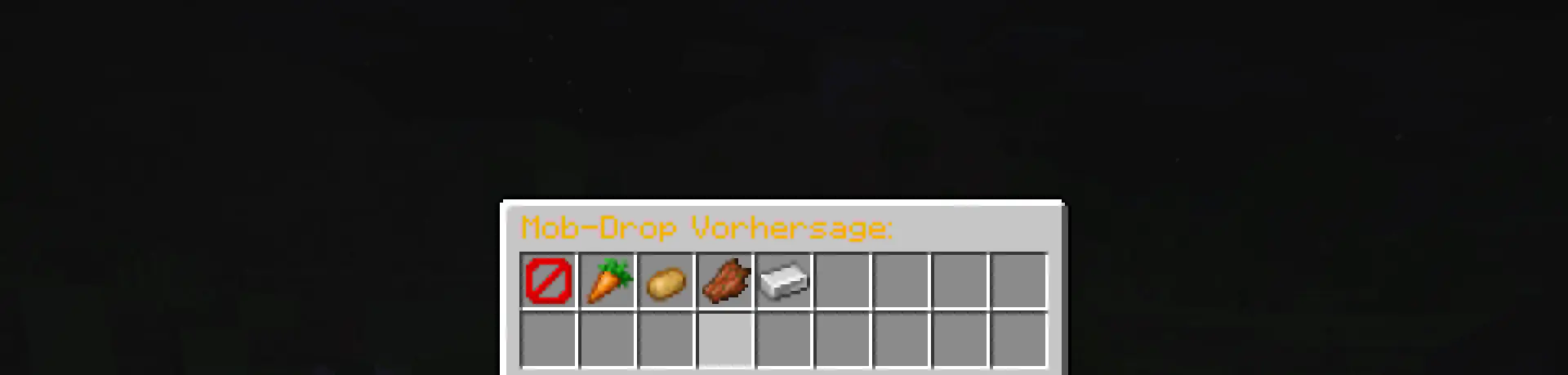 Mob Drop Inventar