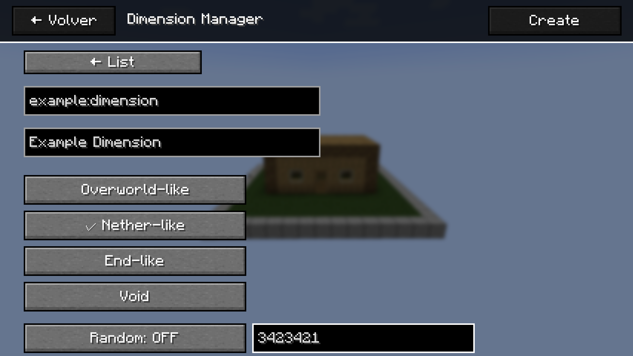 Create your own dimension and delete or regenerate existing ones