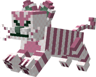 candy cane cat (watermelon)