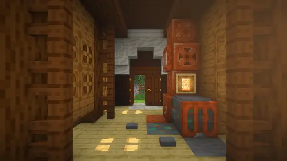 A display of the pack's major features.