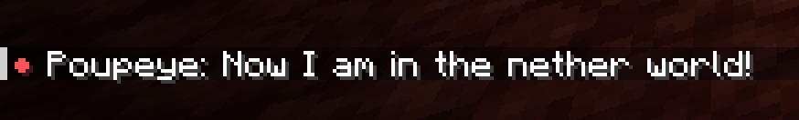 Nether only text