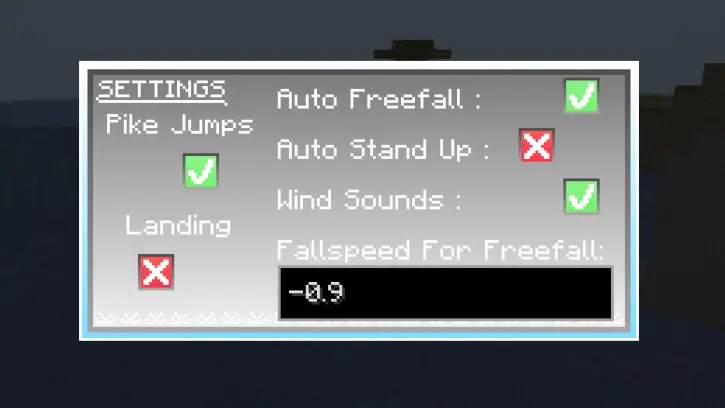 Config Menu