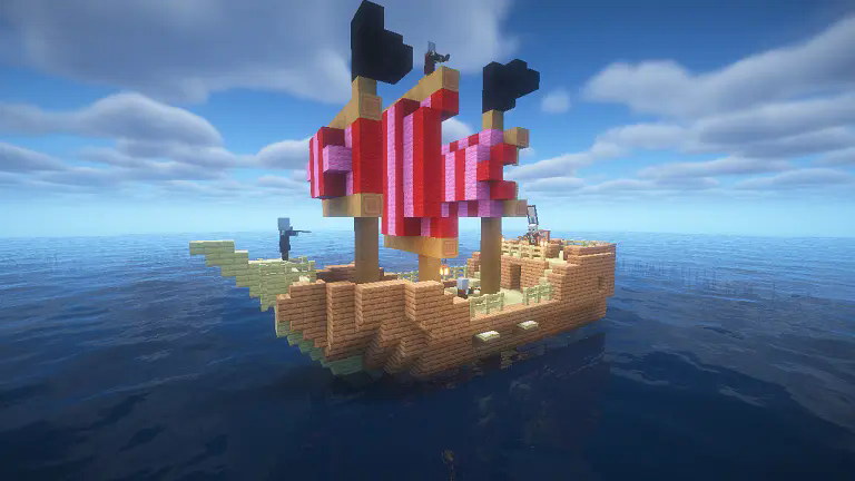 Plus pillager pirate ship!