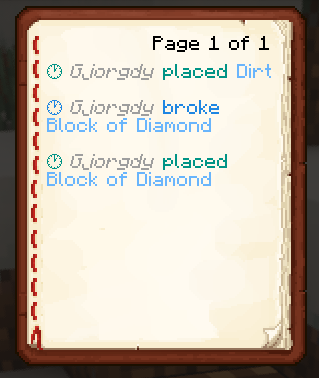 Logs of a block