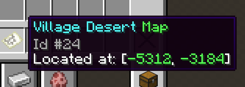 A Desert Village map created by a locator map