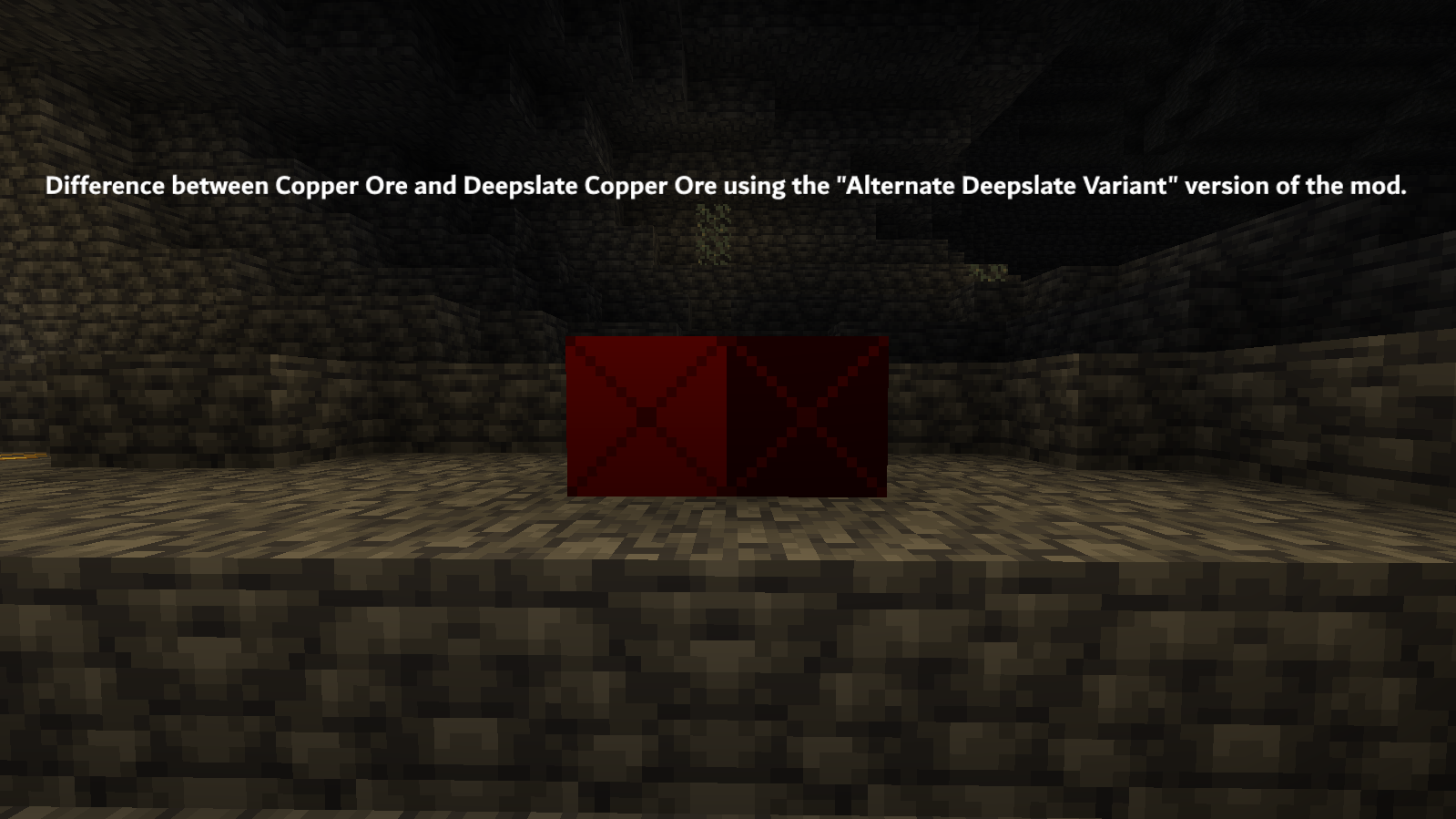 Comparison of Copper Ore and Deepslate Copper Ore