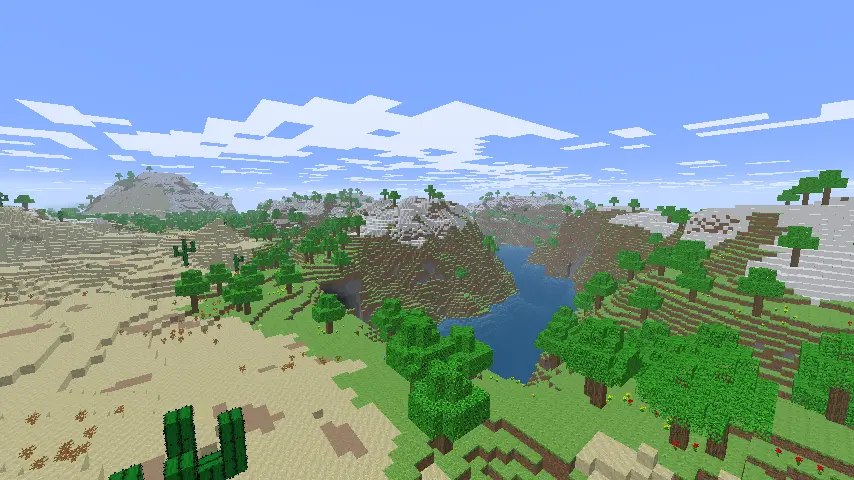 showcase of a river with a mountain range and a desert nearby