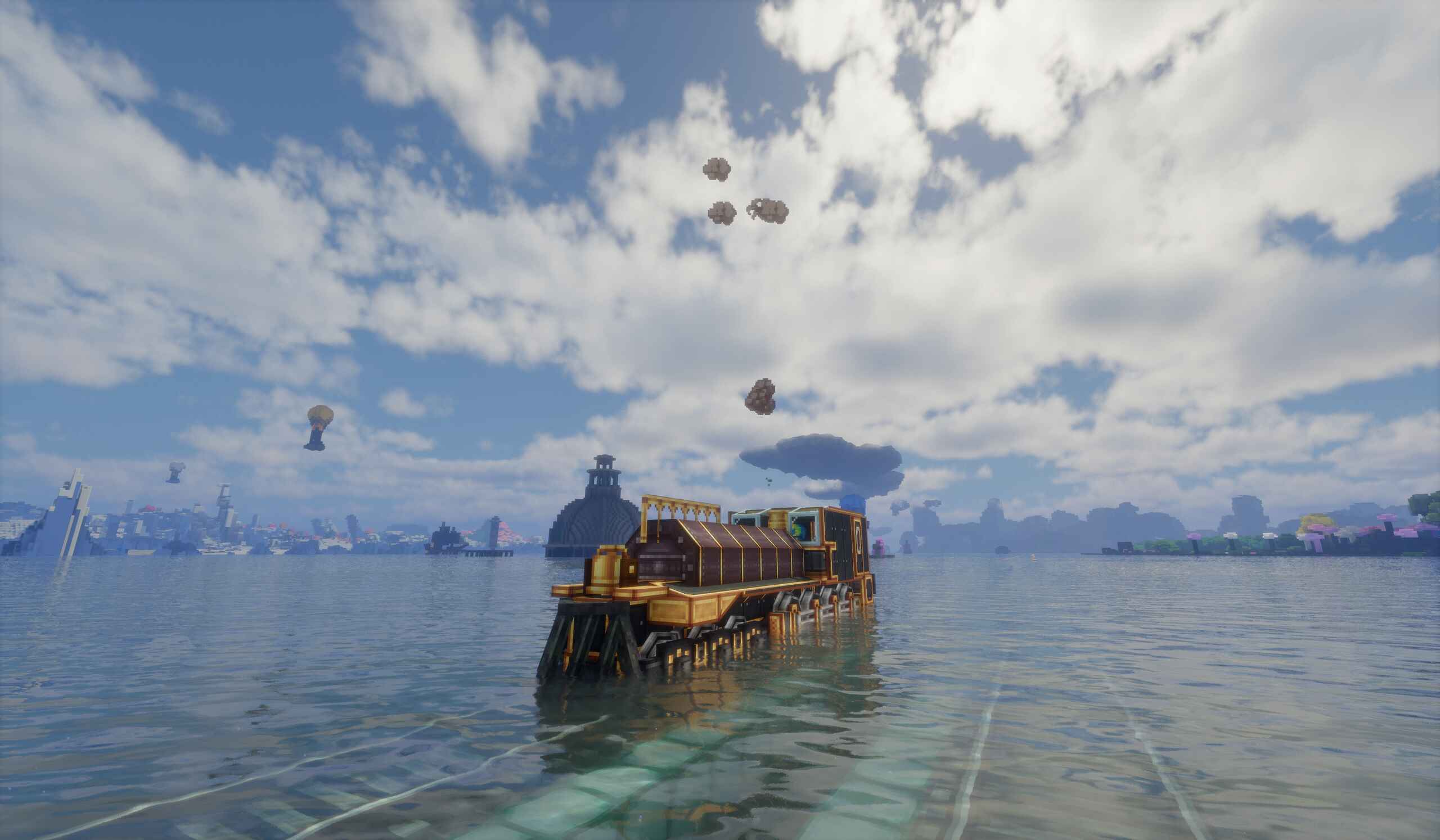 Sea-crossing train