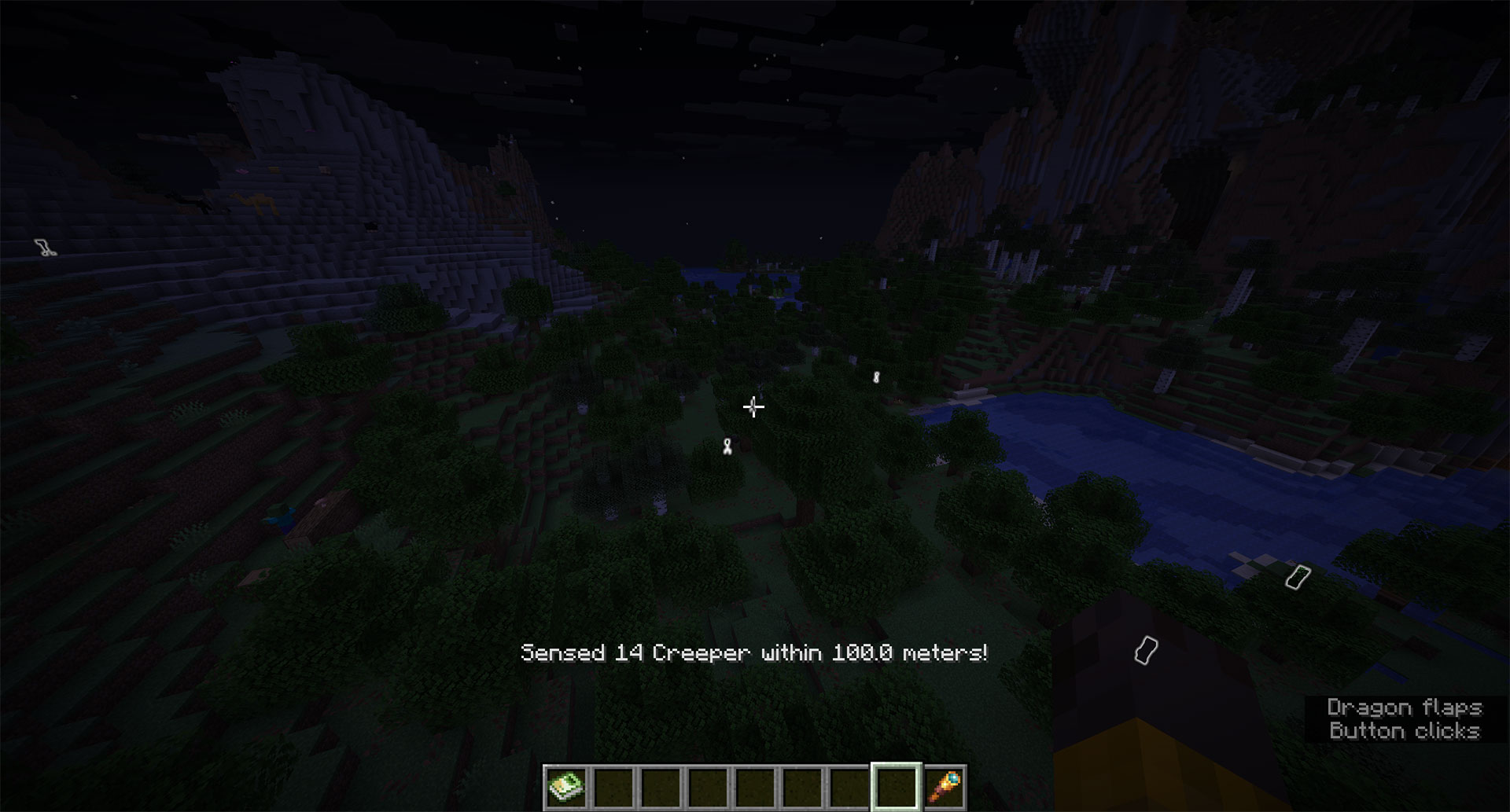 Highlighted mobs in the world