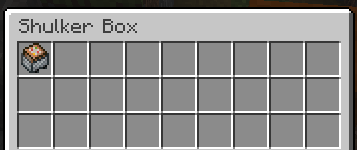 command block minecar in top left corner
