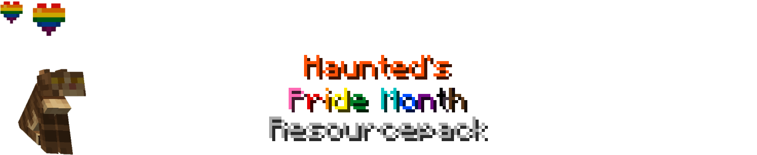 Page Header - A Minecraft Tabby Cat sitting down to watch over the project, with rainbow hearts from the resource pack. And the project title.