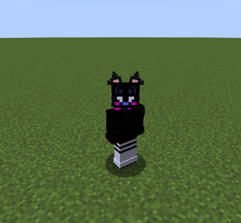 glitchy wearing cat ears :3c