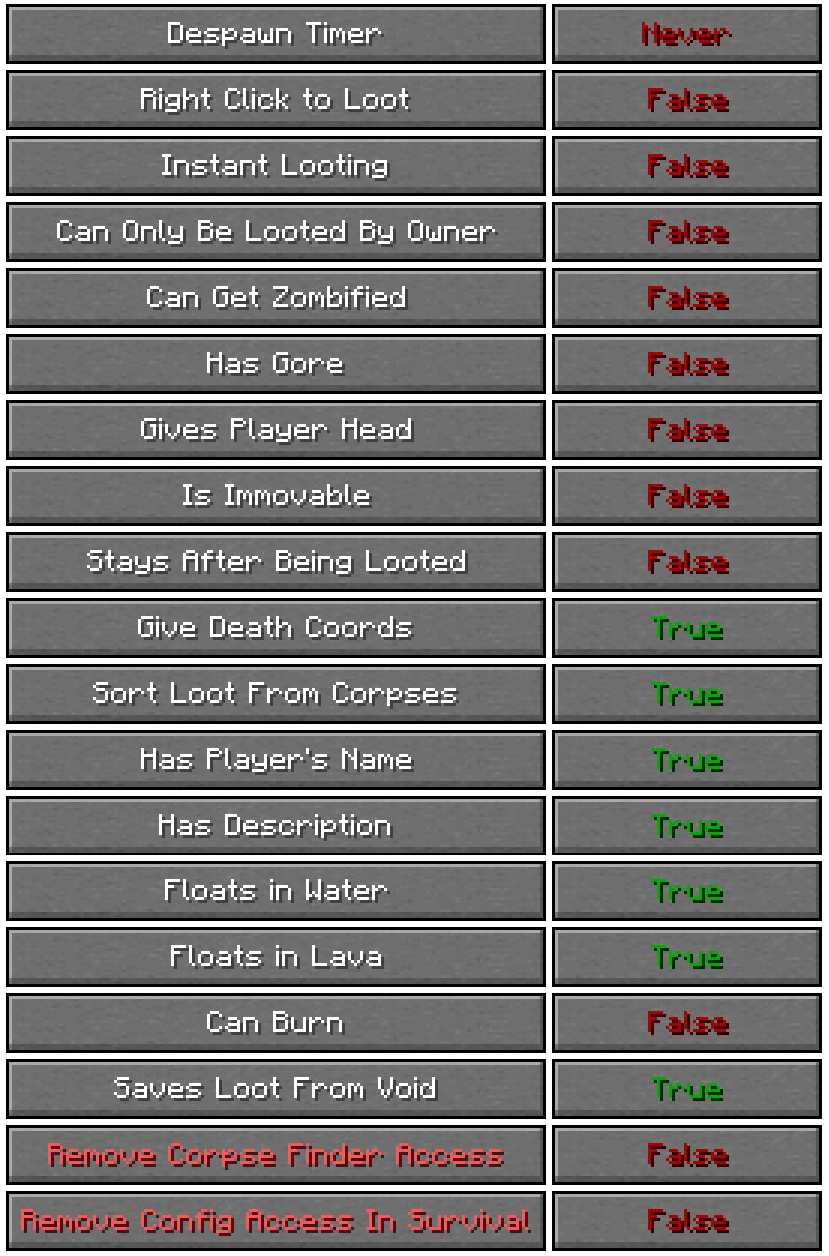 Config Screen