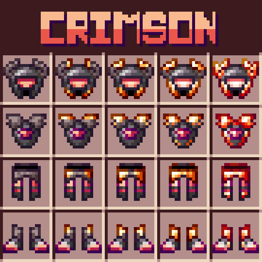 Crimson armor icons