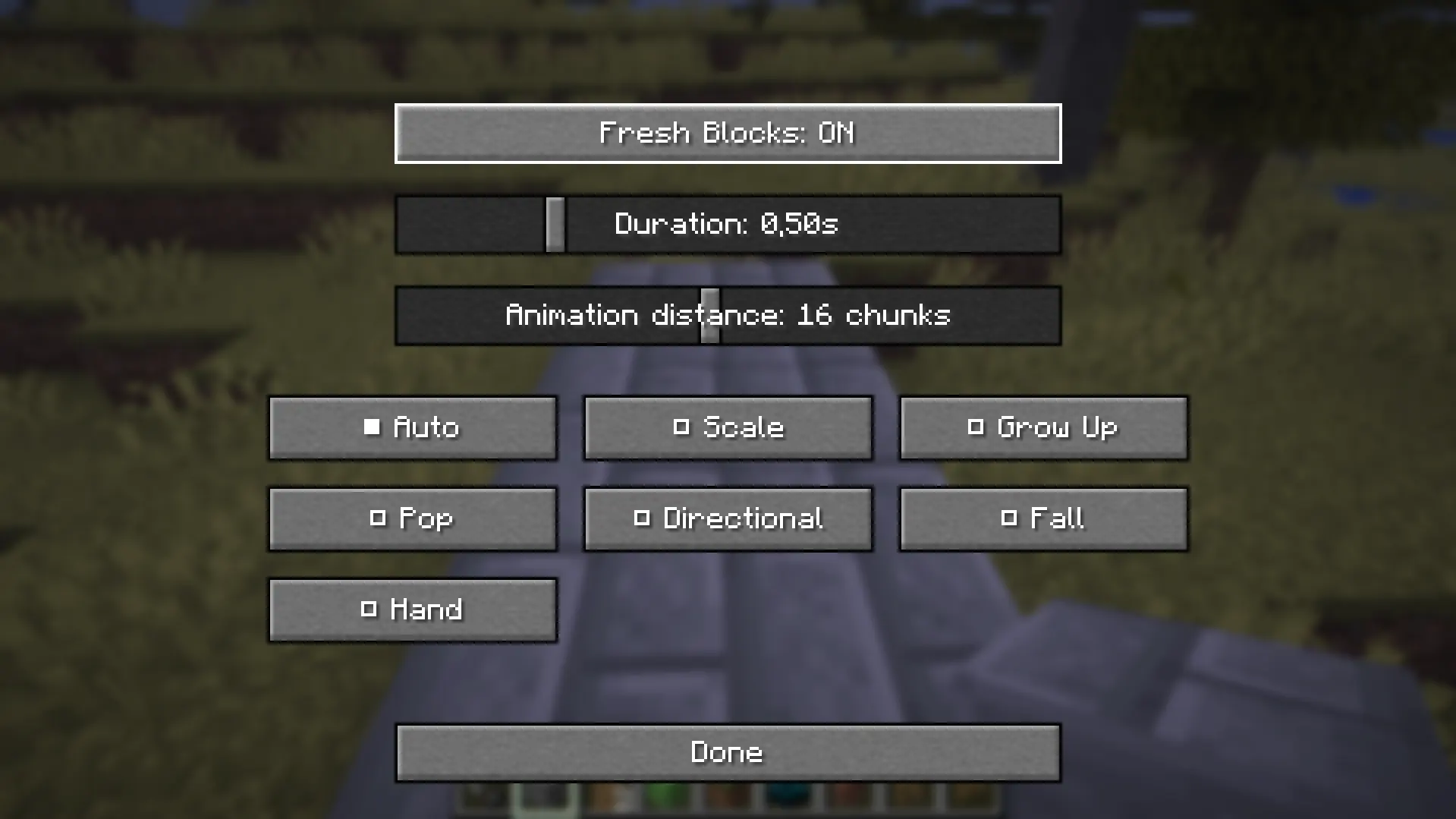 new menu
