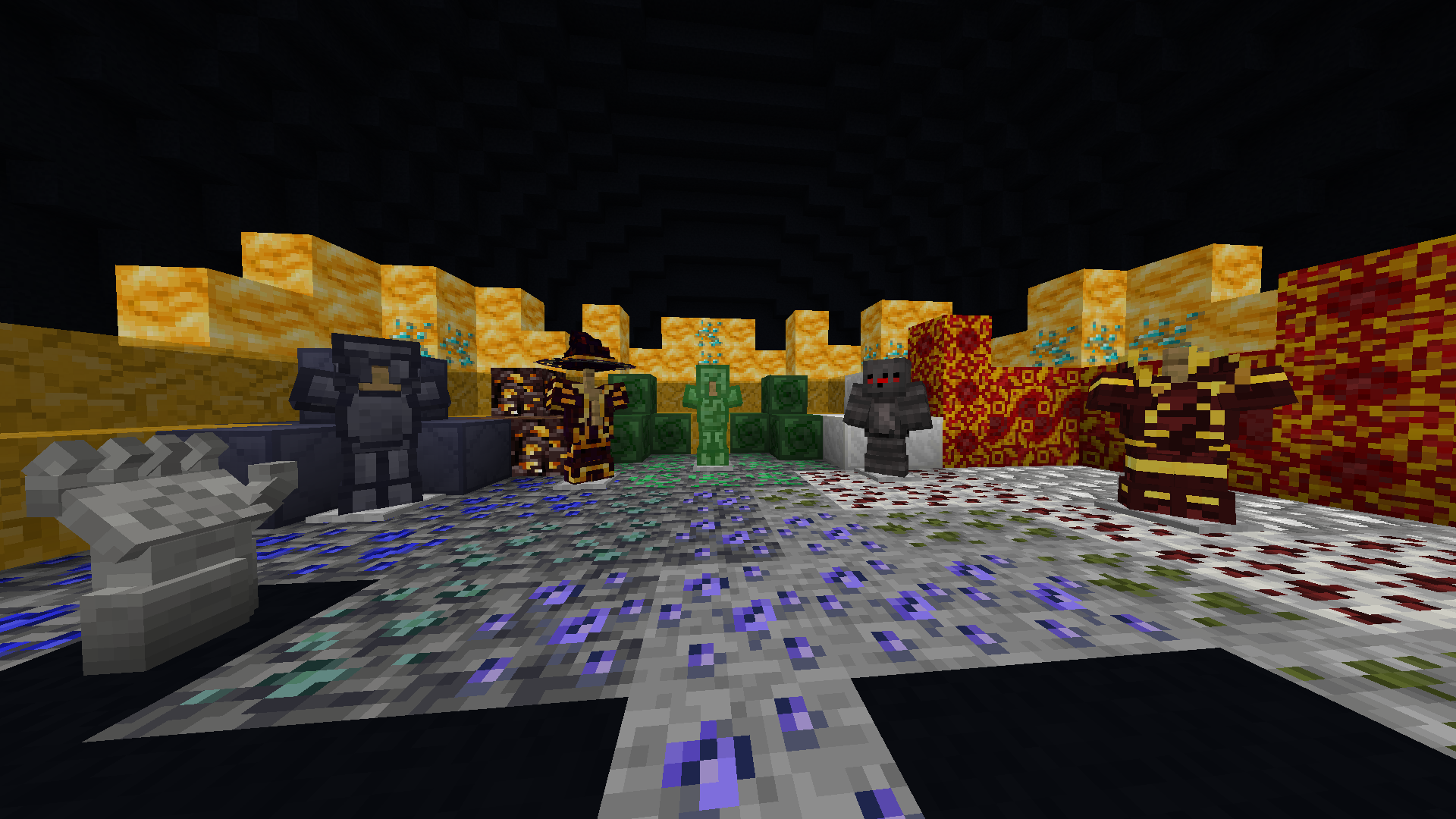 Armors, Ores and Amber blocks