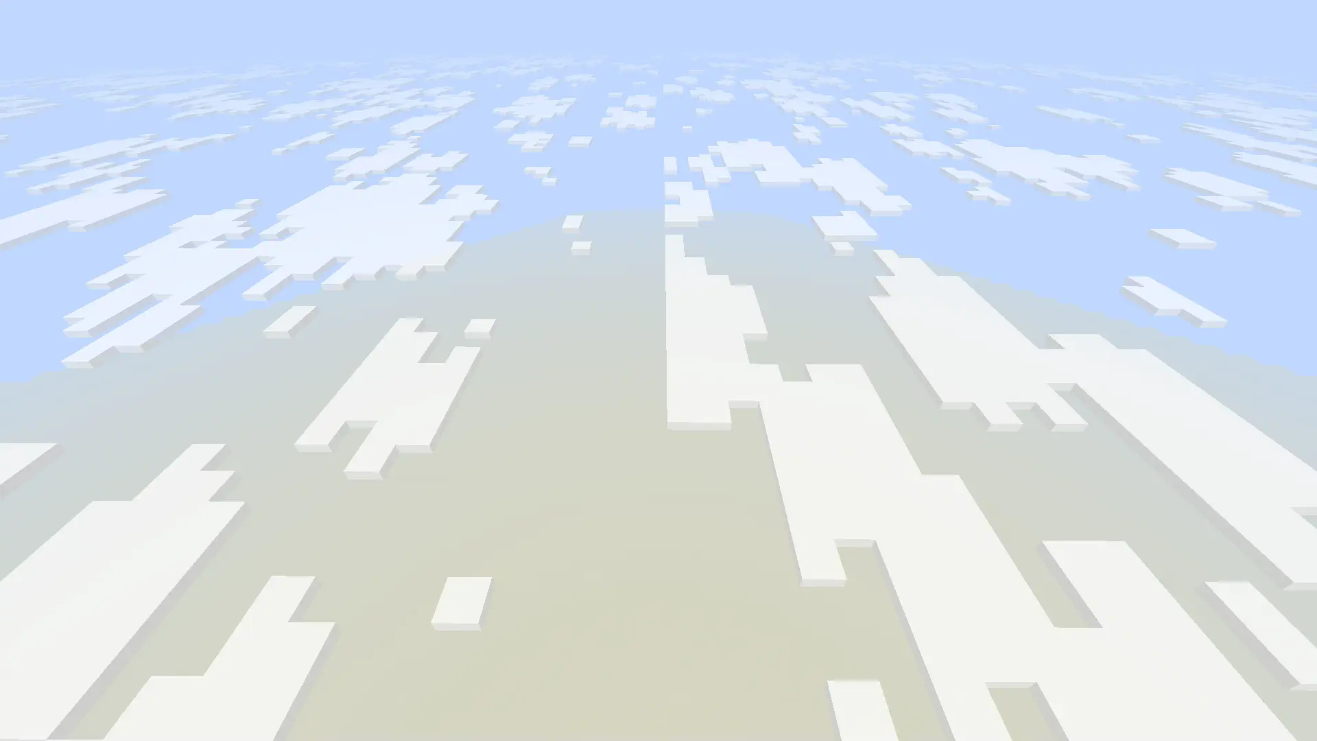 The clouds without this resource pack, with a jarring seam.
