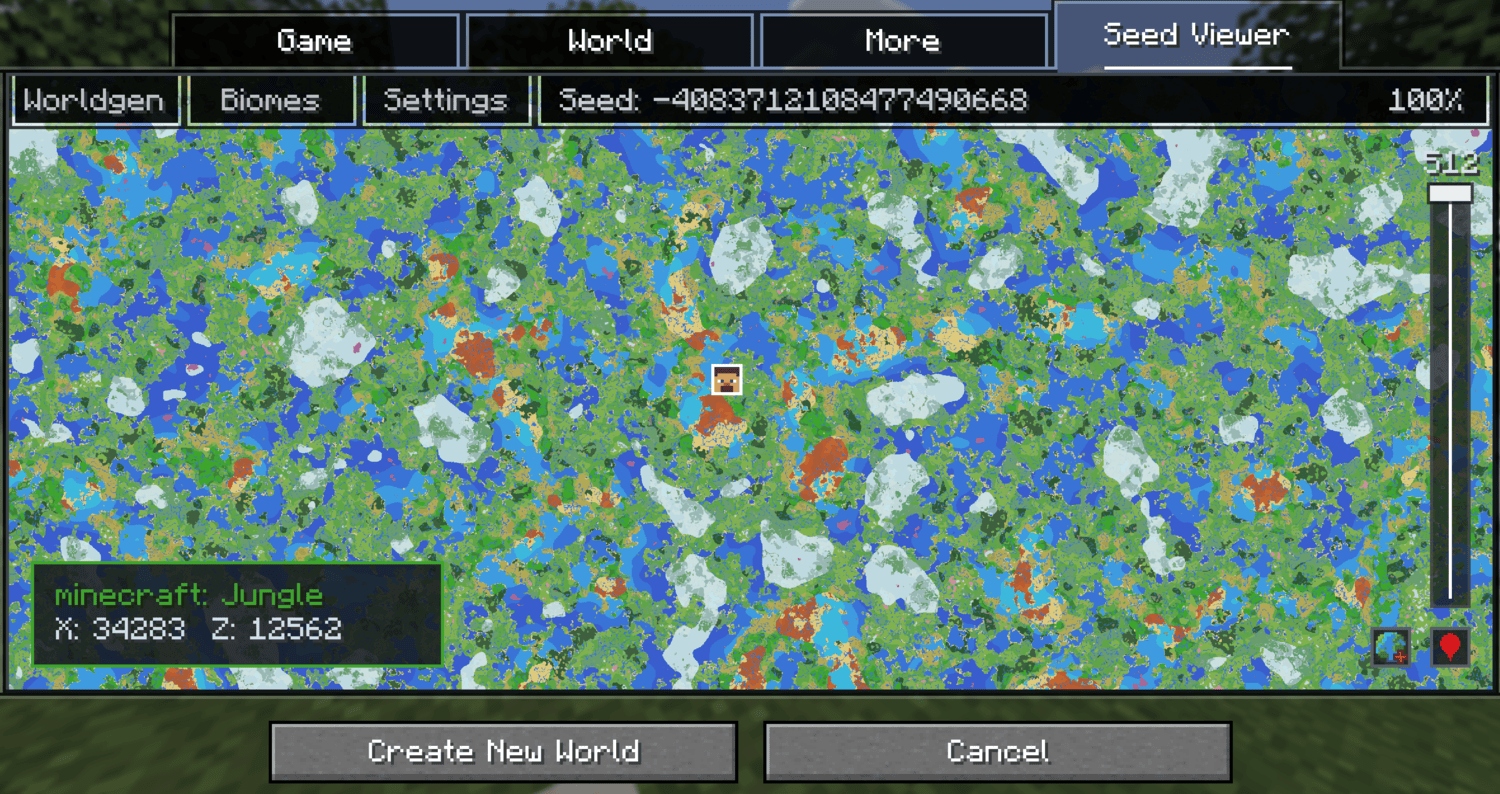 Preview screen