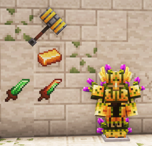V1.1 - Changed armor, ingot, Mjoellnir and Swords