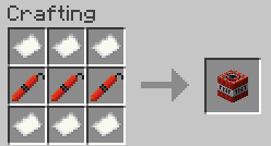 The new TNT crafting recipe