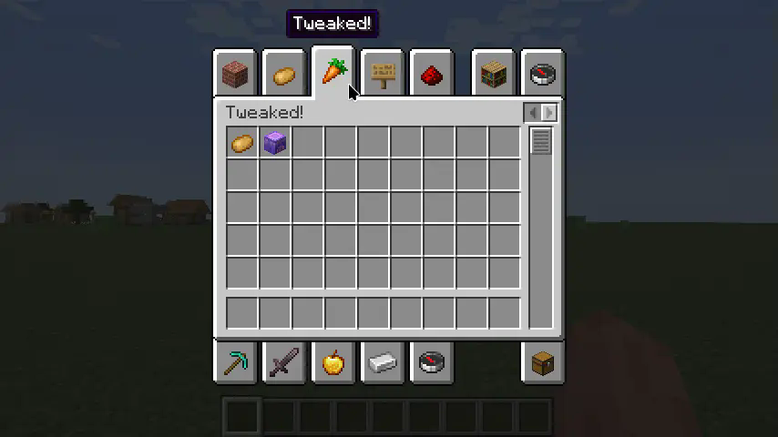Example screenshot showing the mod off