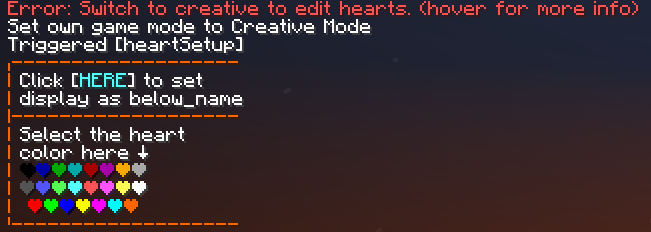 /trigger heartSetup showcase