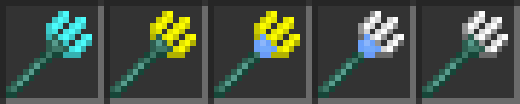 Cyan - Riptide, Yellow - Channeling, Ice - Loyalty