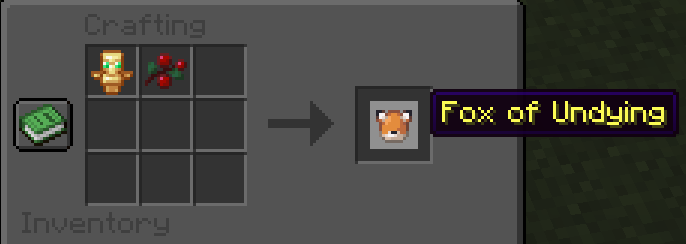one of the recipes of the custom totems, which look like spawn eggs