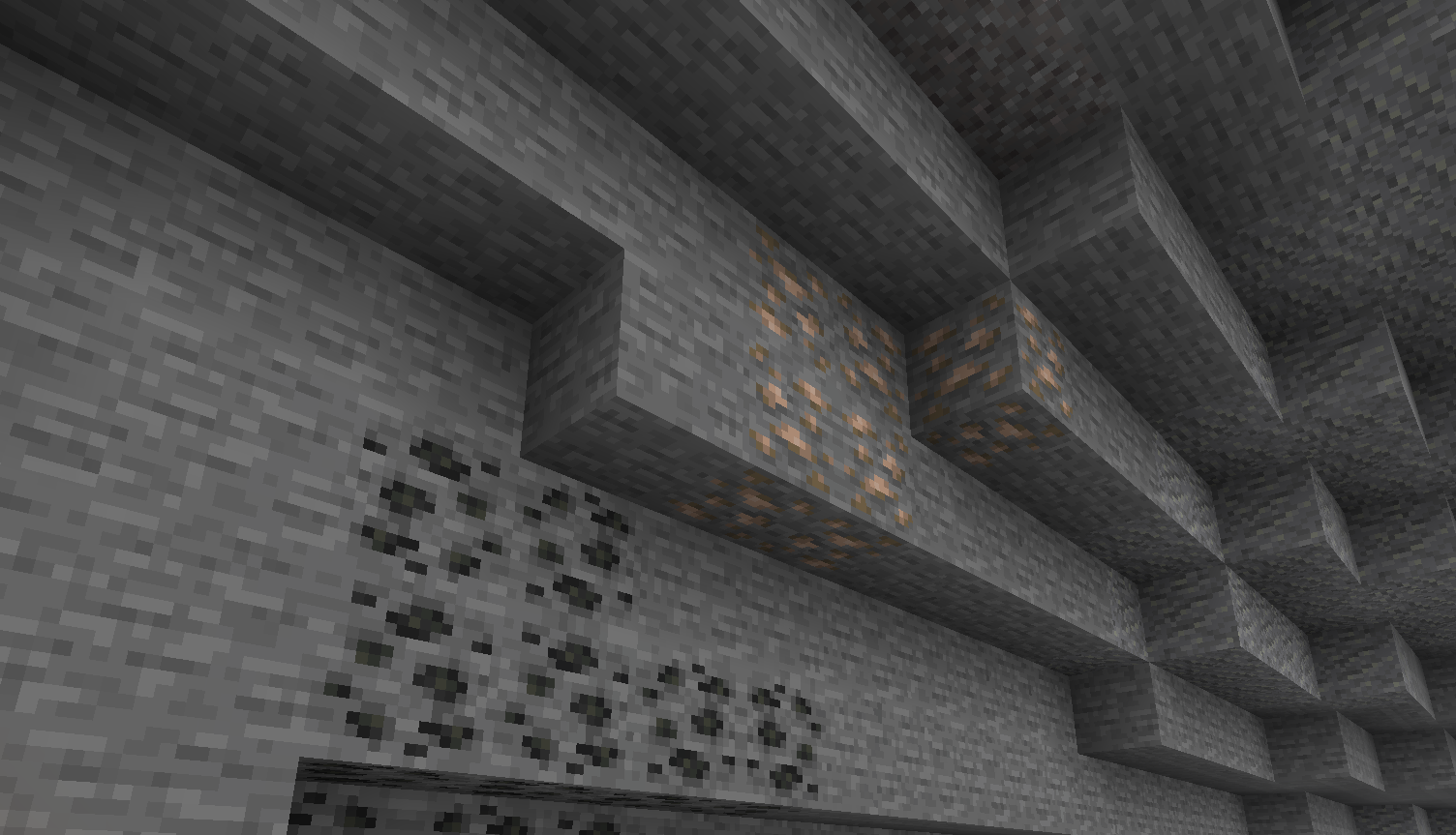 Stone Iron and Coal Ores
