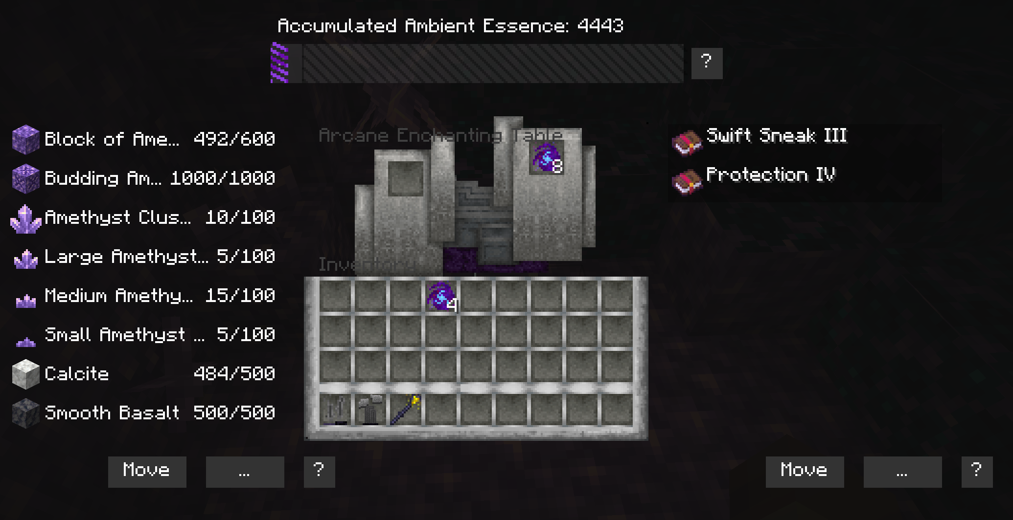Arcane Enchanting Table GUI